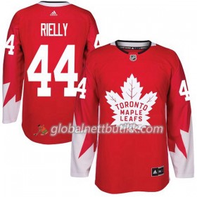 Toronto Maple Leafs Hockeydrakt Morgan Rielly 44 2017-2018 Rød Alternate Adidas Authentic - Herre